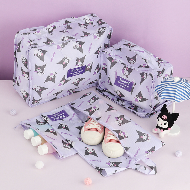 Sanrio Travel Pouch A Five-Piece Set Kuromi
