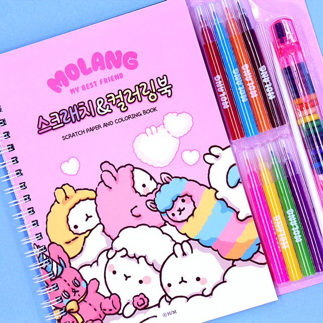 Molang Scratch Coloring Book Vol. 7 (Random)