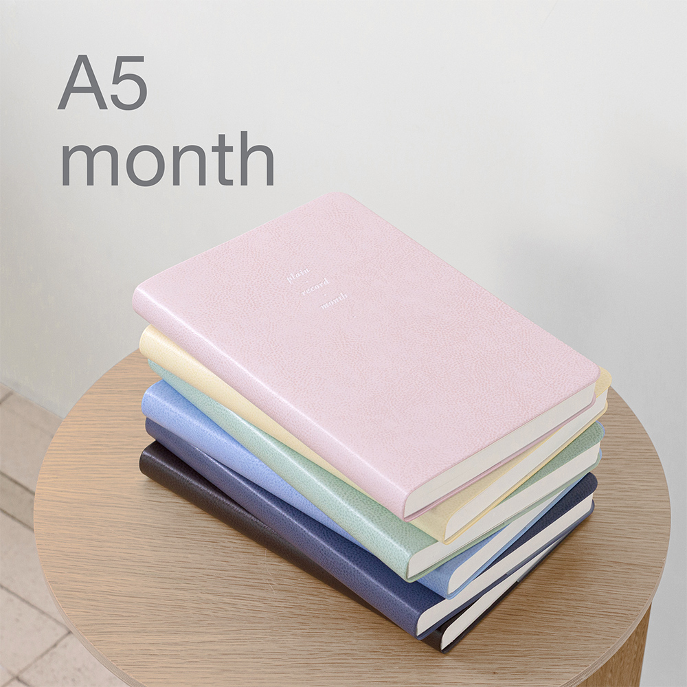 notable memory A5 monthly 2026 Custard Yellow