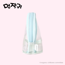 Chiikawa Blue Semi-circle Clear Pouch