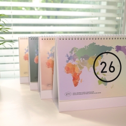 2026 WORLD WIDE DESK CALENDAR Ivory