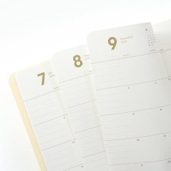 notable memory A5 monthly 2026 Custard Yellow