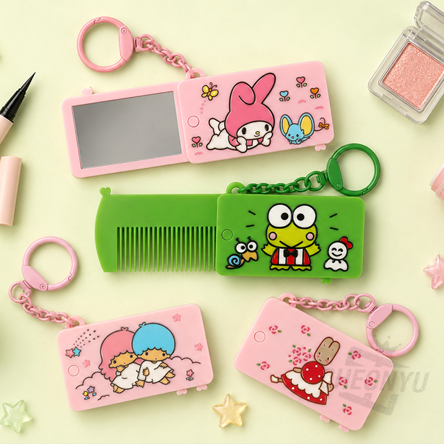 Sanrio Comb & Mirror Keyring