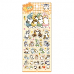 mofusand 5-Size Sticker Animal Friends