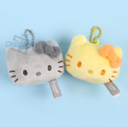 Hello Kitty Colored Face Mascot Keyring