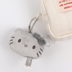 Hello Kitty Colored Face Mascot Keyring