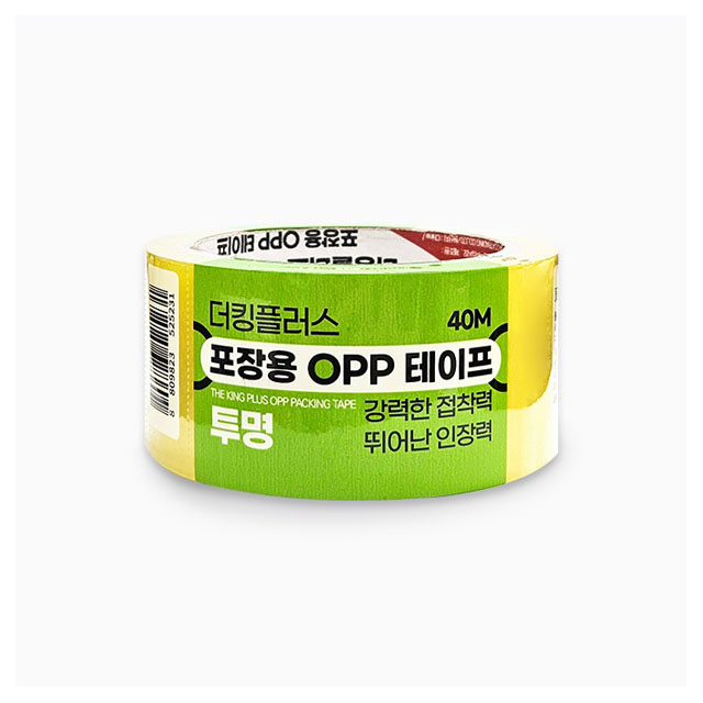 더킹플러스 포장용 OPP 테이프 40M (투명)