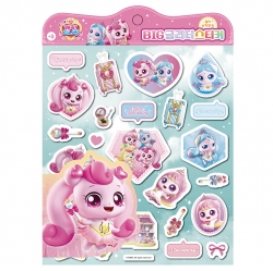 Princess Teenieping 6 BIG Glitter Sticker, Random