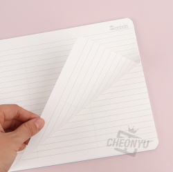 PP Wide Half Line Notebook, Random