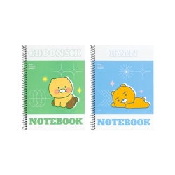 Kakao Friends Vivid Spiral Notebook
