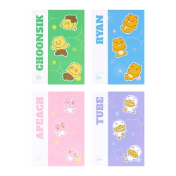 Kakao Friends Vivid New Semester Bound Notebook (Set of 10)