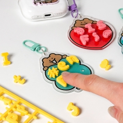 Teddy Bear MBTI Keyring Decorating Kit,Random