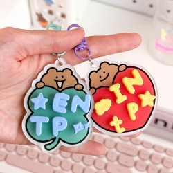 Teddy Bear MBTI Keyring Decorating Kit,Random