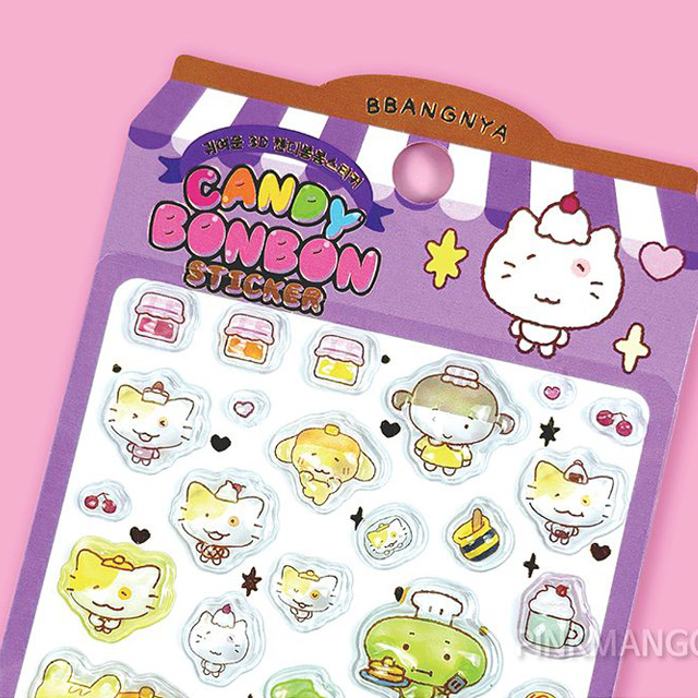 BBANGNYA Candy Bong Bong Sticker, Random