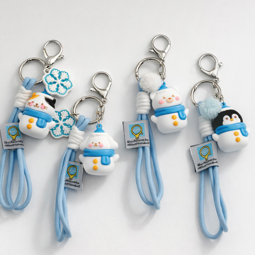 Animal Snowman Keyring, Random