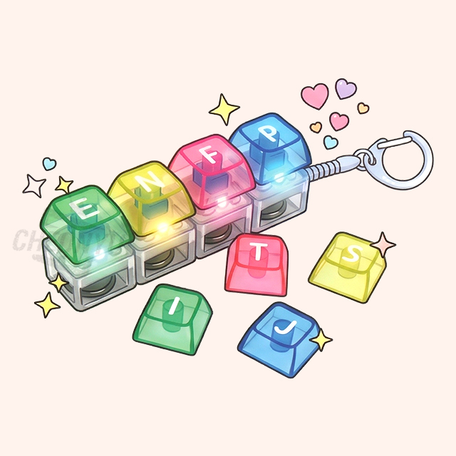 MBTI 라이트 키캡 키링