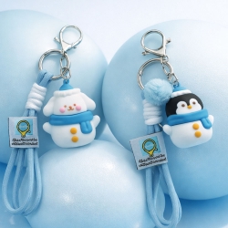 Animal Snowman Keyring, Random
