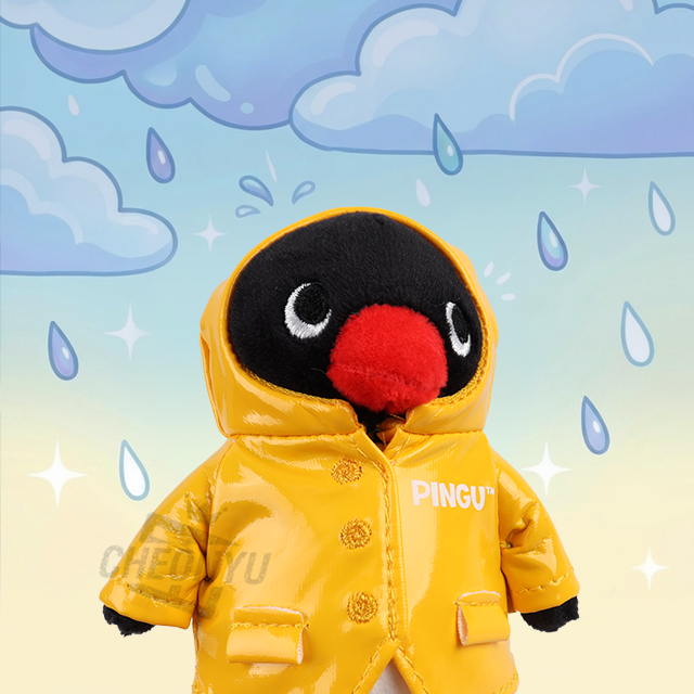 Pingu Raincoat Keyring 10cm
