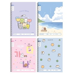 Slim Korean Writing Notebook, 10 Pack 