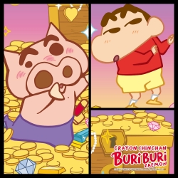 Crayon Shin-chan Jigsaw Puzzle 150P Money Shower