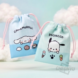 Cinnamoroll x Pochacco Mini Drawstring Pouch