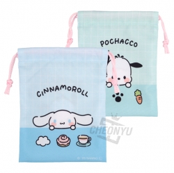 Cinnamoroll x Pochacco Mini Drawstring Pouch