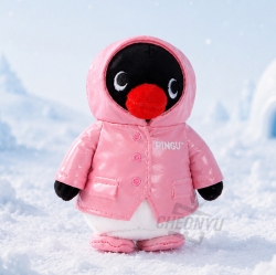 Pingu Raincoat Keyring 10cm