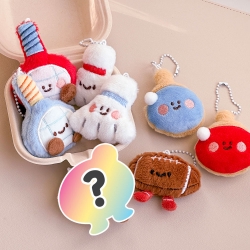 Random Sports Club Plush Keyring