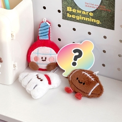 Random Sports Club Plush Keyring