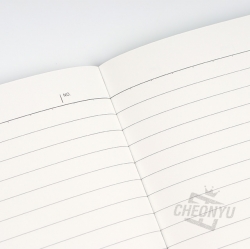 Simple Wide Openable Line Note