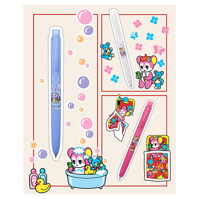 Uni-ball Signo Retractable X Showa Kumachan 0.38mm,  sets of 10pcs