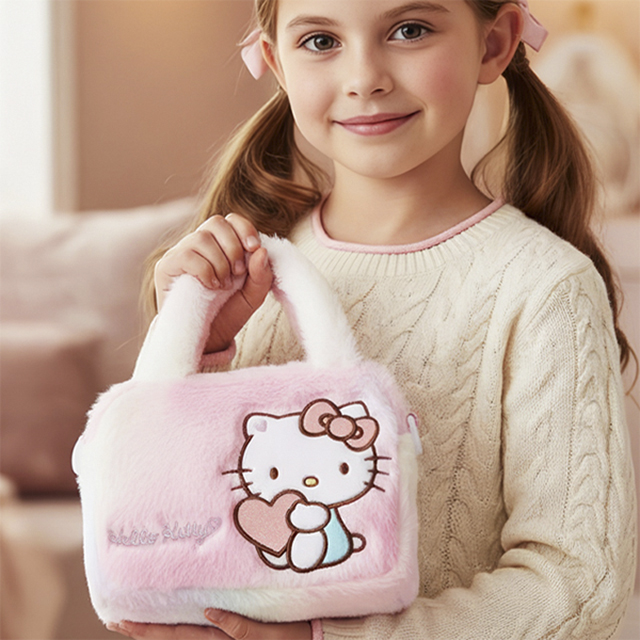 Hello Kitty Rainbow Fur Hand Cross