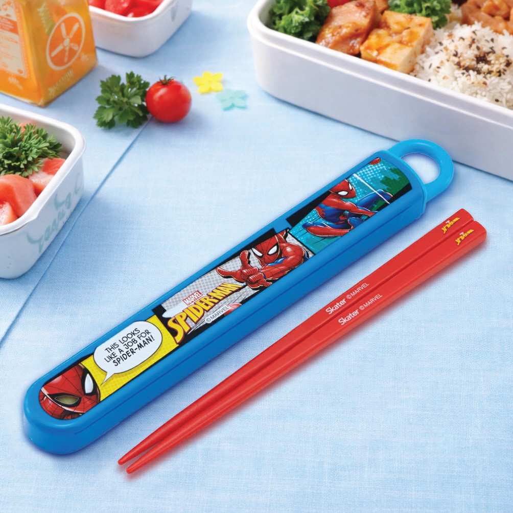 Spider-Man 25 Slide Chopsticks Set 16.5cm