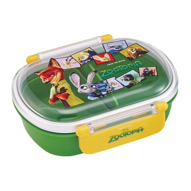 Zootopia Dome-shaped 1-Tier Round Lunch Box 360ml