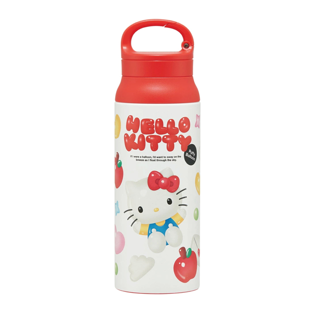 Hello Kitty Puppy Balloon Carabiner Handle Stainless Bottle 600ml