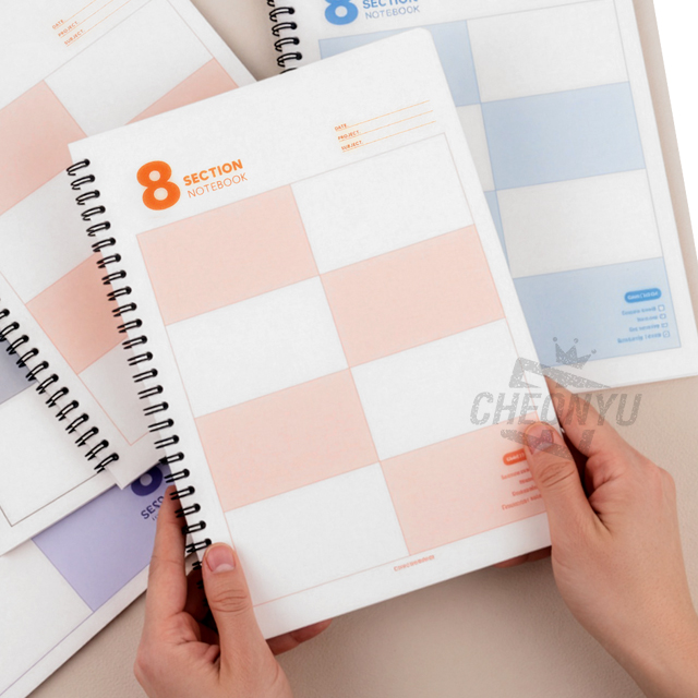 Simple 8-Grid Notebook, Random