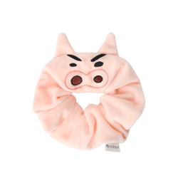 Crayon Shin-chan Buriburi Zaemon Embroidery Hair Scrunchie