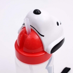 Snoopy Face Straw Bottle 350ml