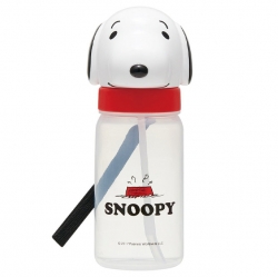Snoopy Face Straw Bottle 350ml