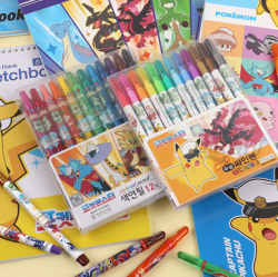 Pokémon 12-Color Colored Pencils, Random