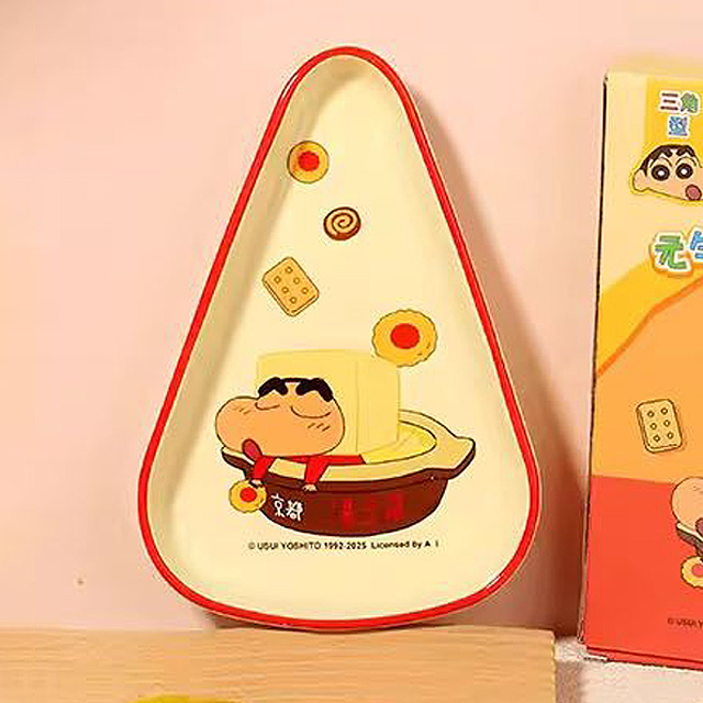 짱구 세라믹 접시_삼각형