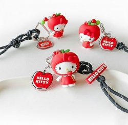 Hello Kitty Apple Carabiner Keyring