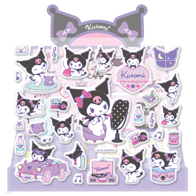 Kuromi Mini Puffy Stickers
