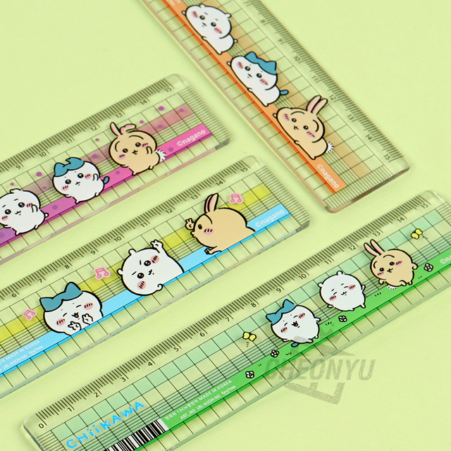 Chiikawa 15cm Grid Ruler, 40pcs