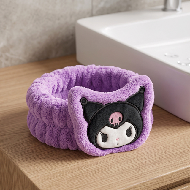 Kuromi Soft Fluffy Hair Band