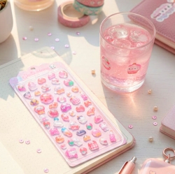 Glassmong 3D Bubble Puffy Stickers