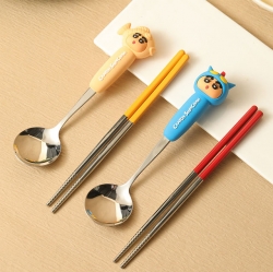 Crayon Shinchan Figure Spoon & Chopsticks Set