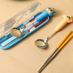 Crayon Shinchan Figure Spoon & Chopsticks Set