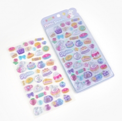 Food Animal Water Drop Sticker (Random )