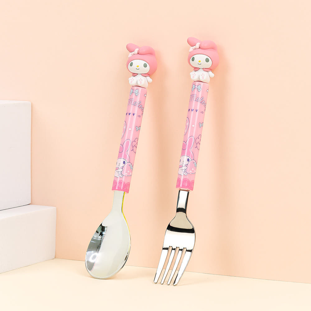 My Melody Figure Spoon & Fork Set
